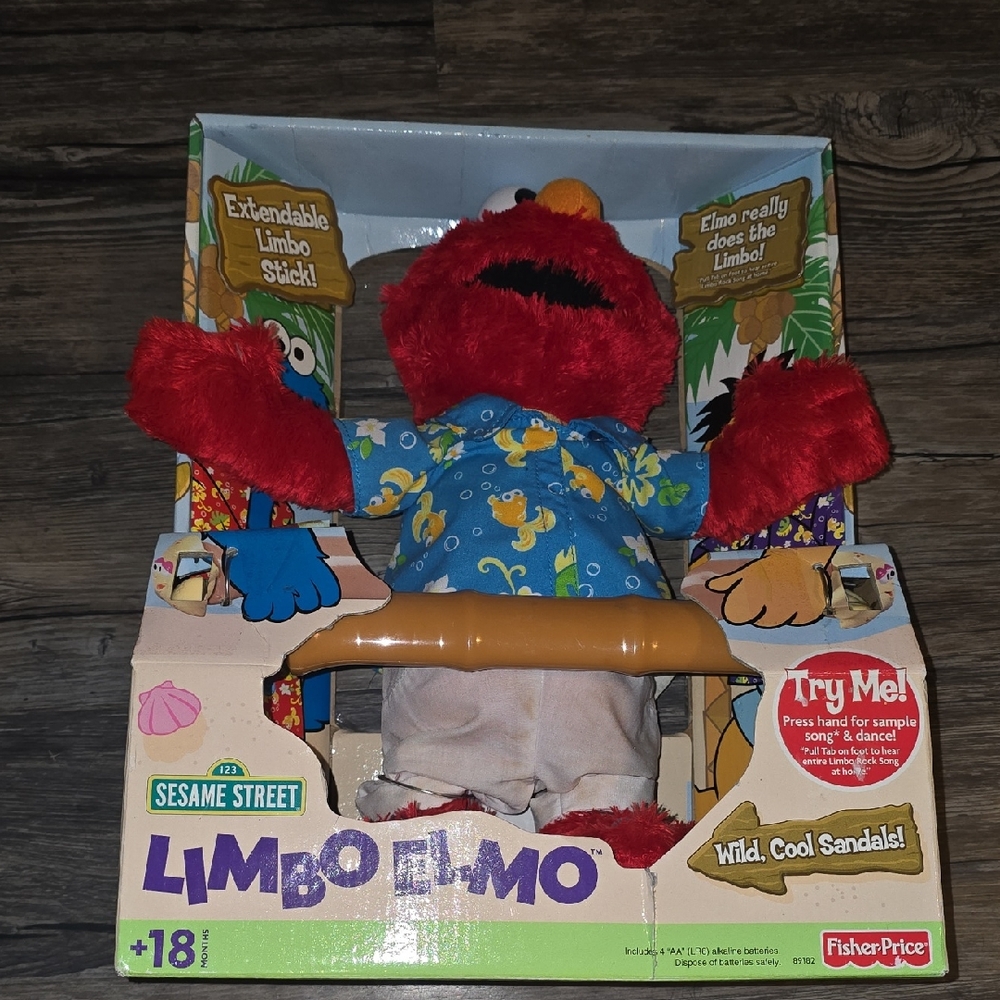 Fisher-Price Sesame Street Limbo Elmo - Red and Blue